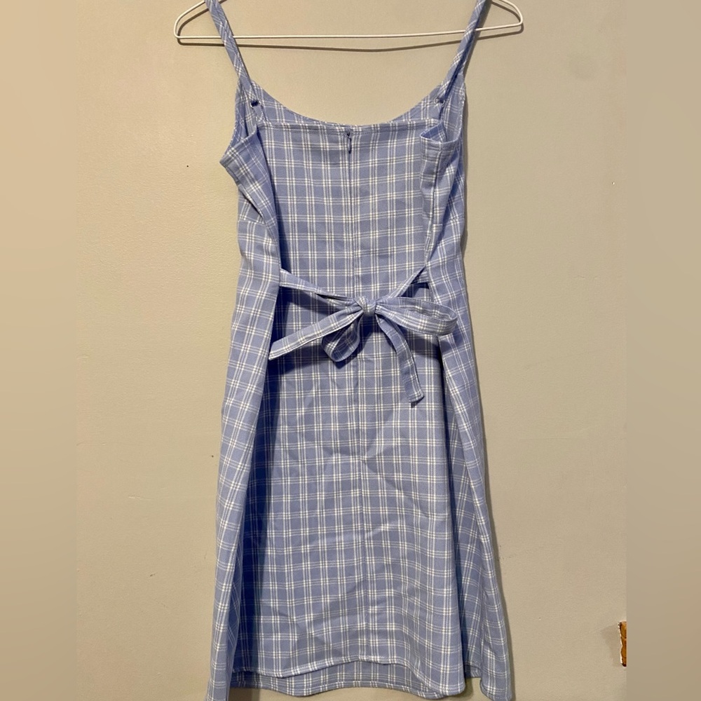Pacsun, John Galt, pale blue, gingham dress